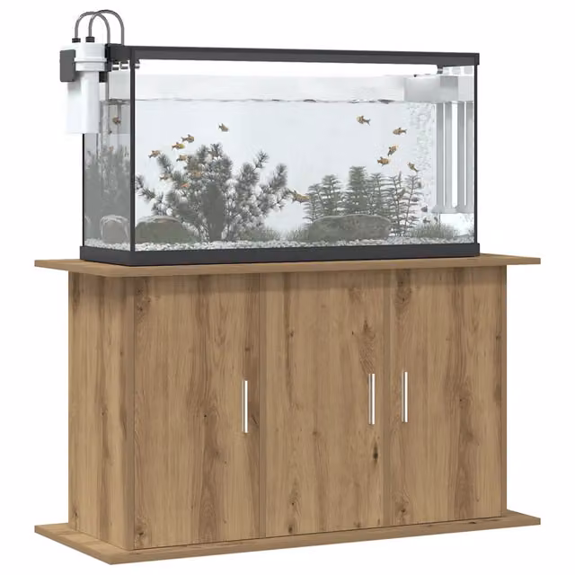 Supporto per acquario vidaXL in legno ingegnerizzato rovere marrone opaco L: 101 cm, P: 41 cm, H: 58 cm