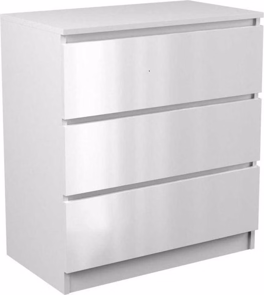 Cassettiera stretta con cassetti TAAVI - bianco lucido