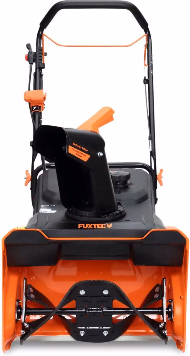 FUXTEC Spazzaneve a scoppio SF1165 Spalaneve monostadio da 3000W e 4,08PS Motore benzina 164cc, getto neve 58 m Larghezza 53,3 cm, altezza 35,5 cm compatto e maneggevole