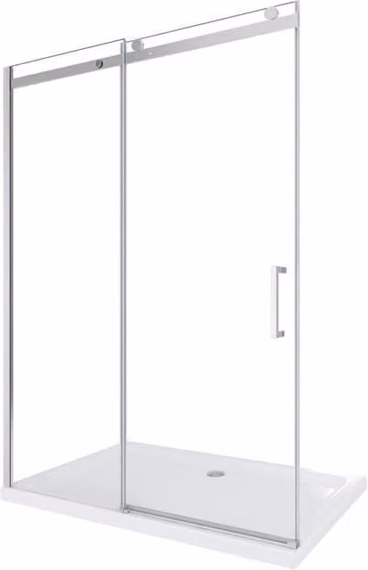 Porta Parete Doccia 150 cm 1 Anta Scorrevole in Cristallo Trasparente 8mm H190 Cristal