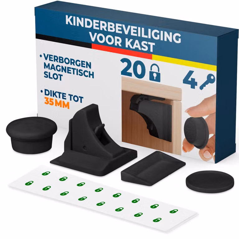 Serrature magnetiche per bambini, per mobili, set di 20 pezzi