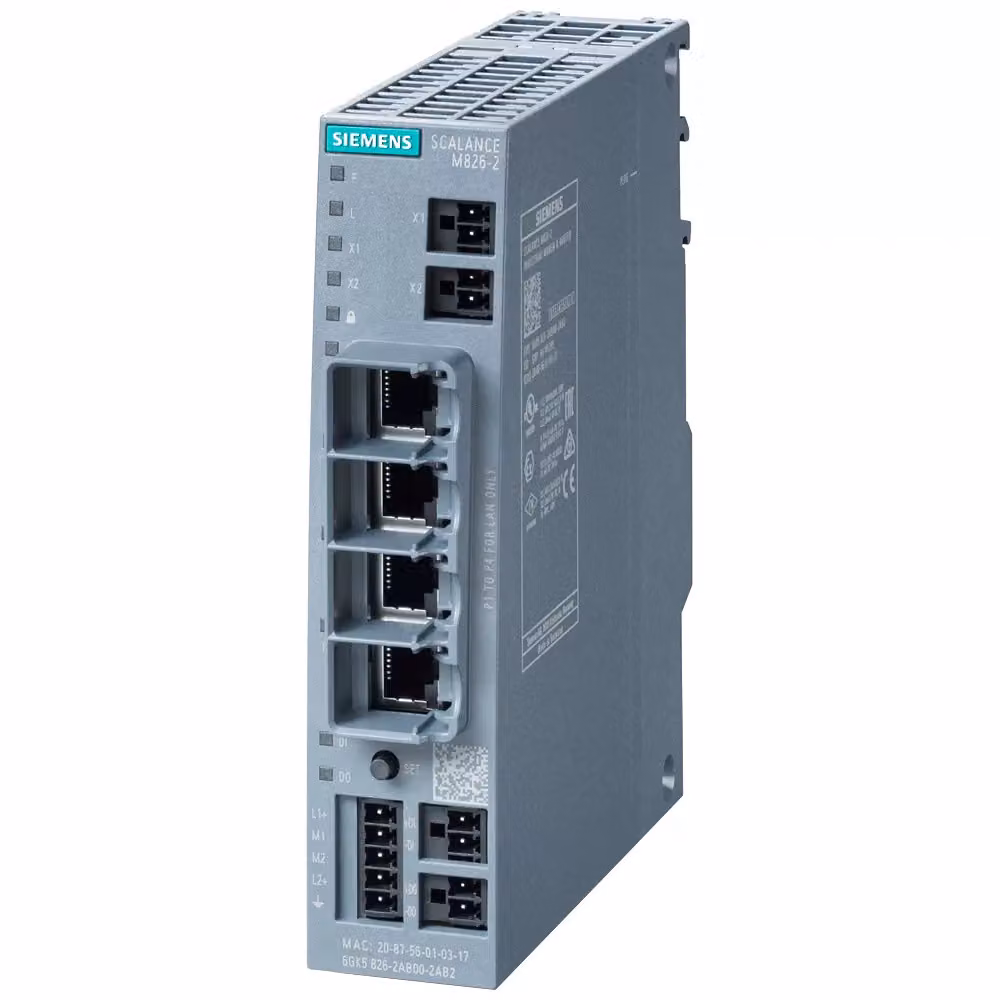 Siemens SIEM 6GK5826-2AB00-2AB2 SCALANCE M826-2 Router SHDSL per - Router - 0,1 Gbps