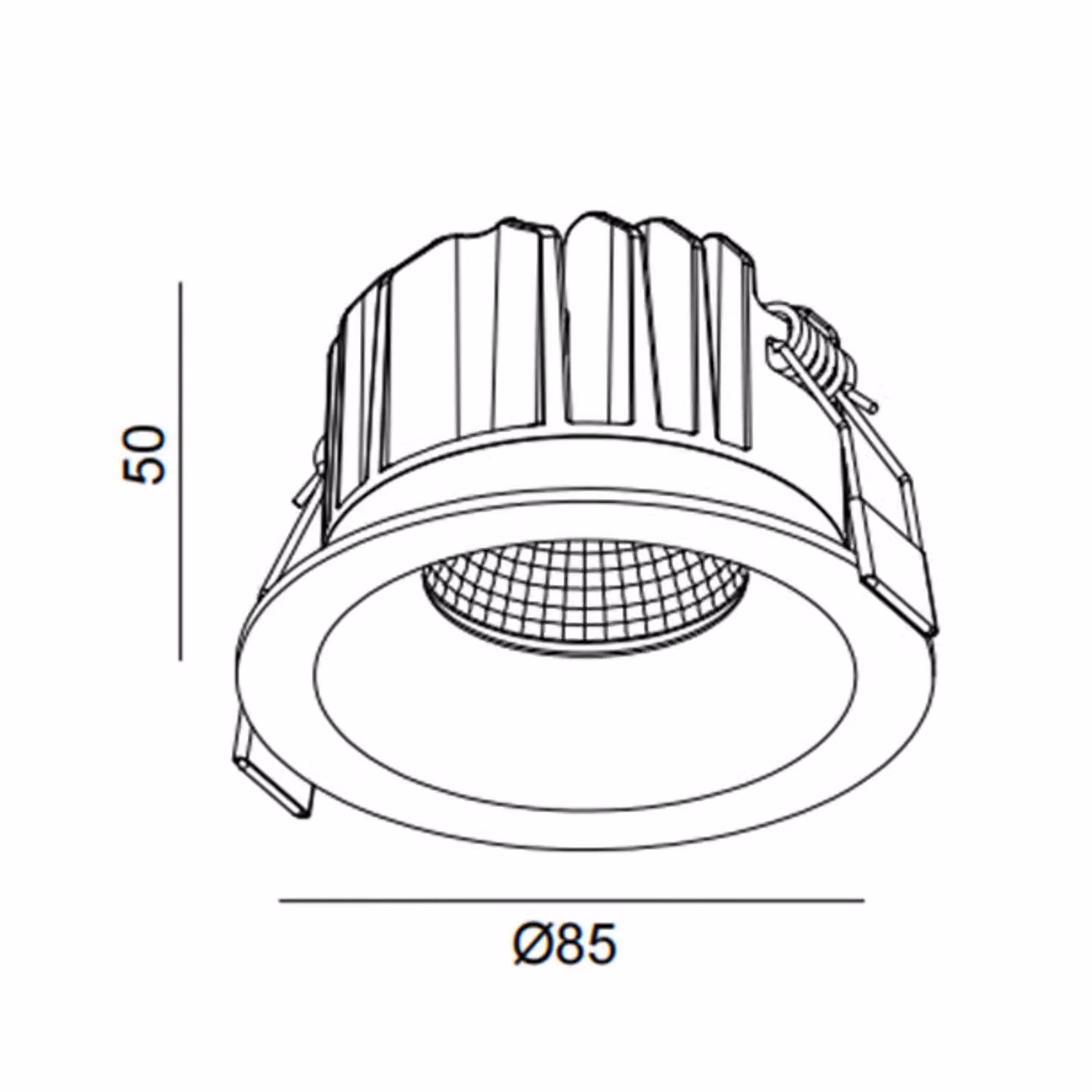 The Light Group SLC Faretto a LED da incasso OnePro Soft, bianco, 3.000 K, alluminio dimmerabile, Bianco / Opale, Soggiorno / Sala da pranzo, Alluminio