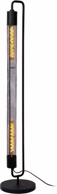 Lampada da terra loft nera in metallo 2xE27 CALIXT Lucide