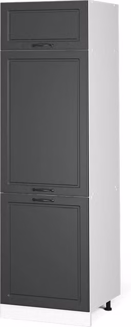 Armadio frigorifero R-Line Antracite rustico/Bianco 60 cm Vicco