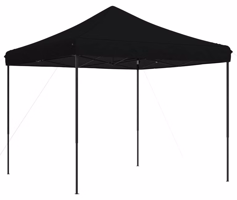 Tenda Party Nero 292 x 292 x 315 cm Tessuto Oxford