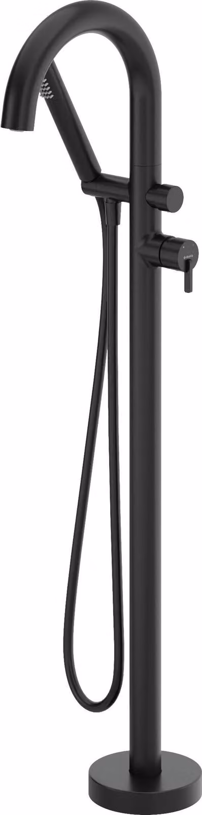 Freestanding bath faucet with shower set