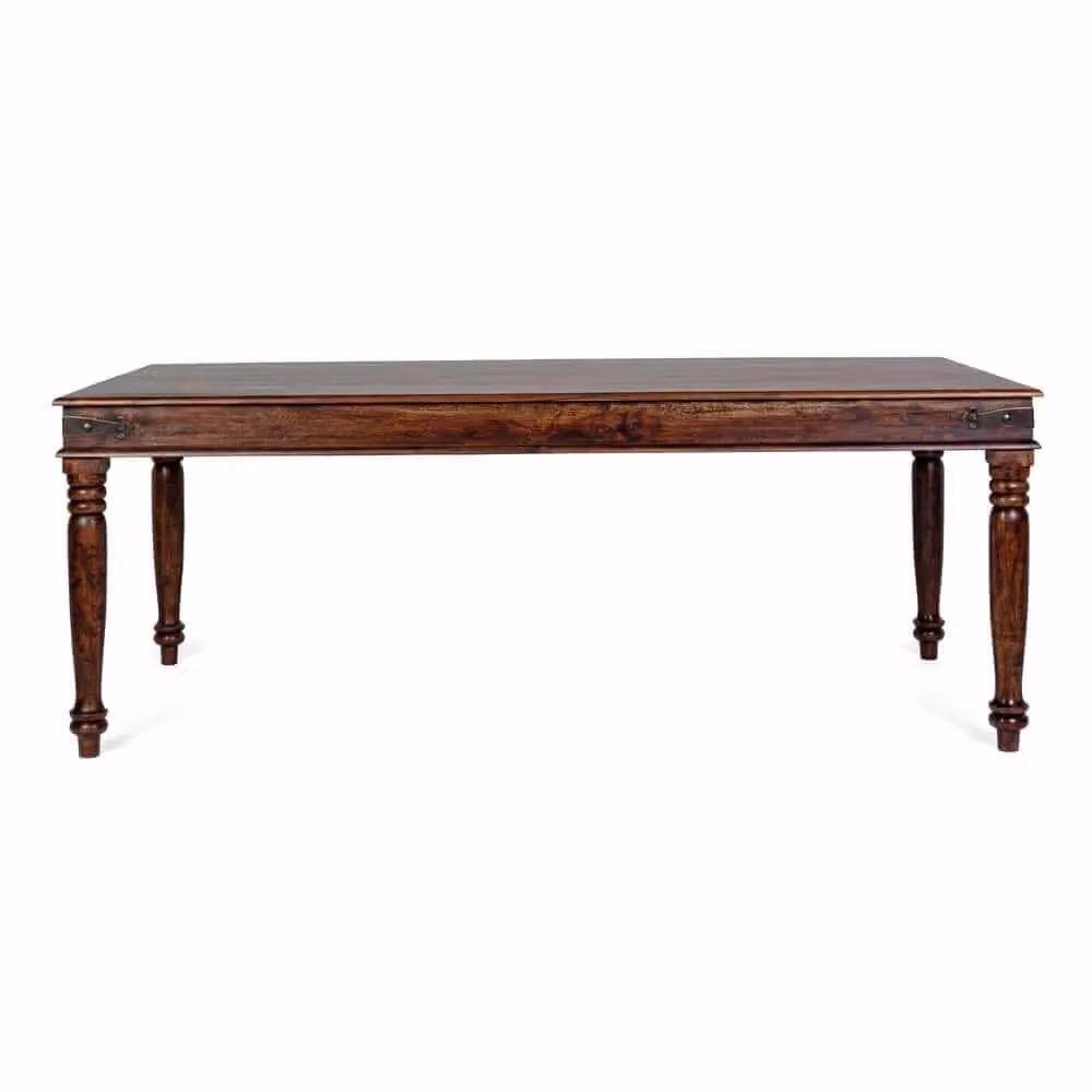 Tavolo da pranzo rettangolare in legno di acacia Bizzotto stile etnico marrone – 2