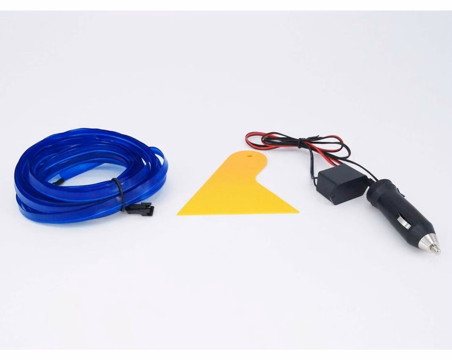 Tubo neon EL-Draht per illuminazione interna auto, 5 metri, colore blu