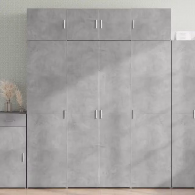 Credenza Grigio Cemento 80x42,5x185 cm in Legno Ingegnerizzato 3281437