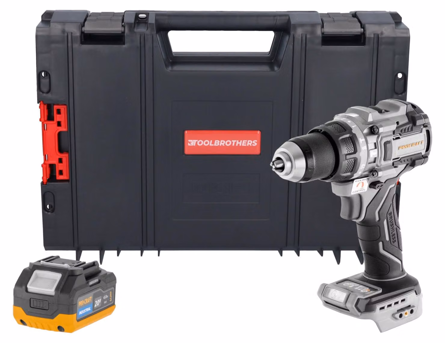 ProCraft Industrial CD20C-BB Avvitatore a percussione a batteria 20 V 120 Nm Brushless Solo - senza batteria, senza caricabatterie