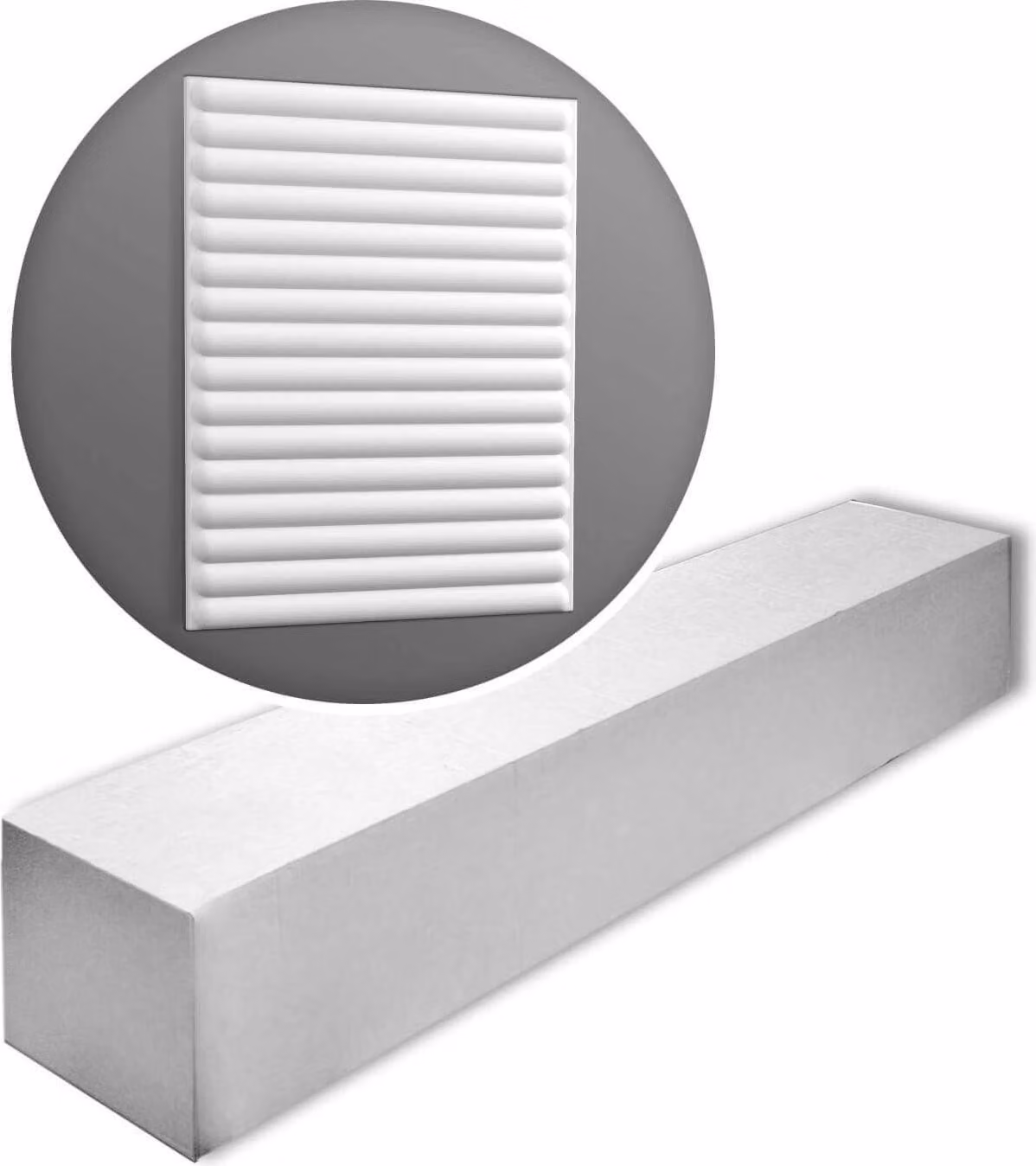 Orac Decor W214-box HILL BEAD XL 3D Wandpaneele 1 Karton SET mit 5 Paneelen 10 m