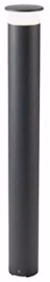 Palo da esterno moderno Sovil in alluminio e plastica grigio con LED 9W 4000K Altezza: 80 cm