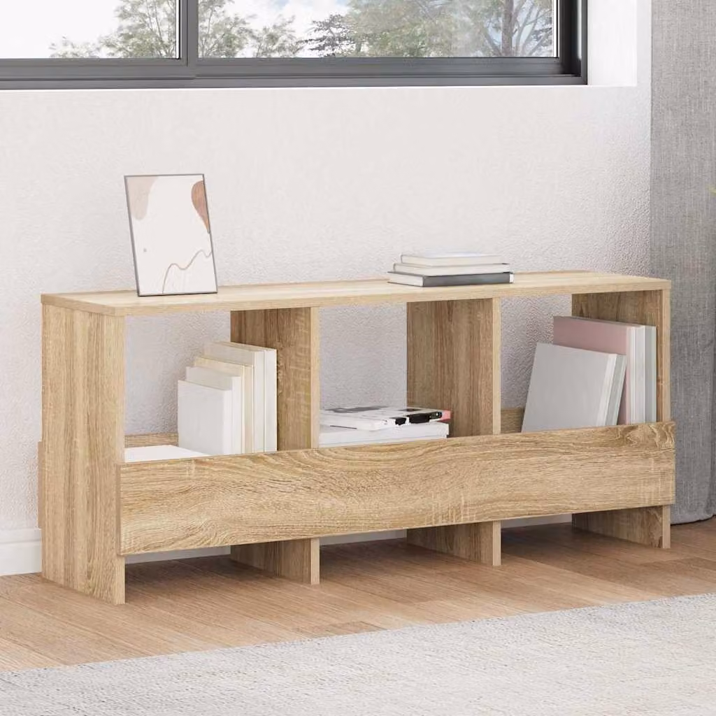 Scaffale per riviste vidaXL in Rovere Sonoma marrone L: 102 cm, P: 30 cm, H: 45 cm