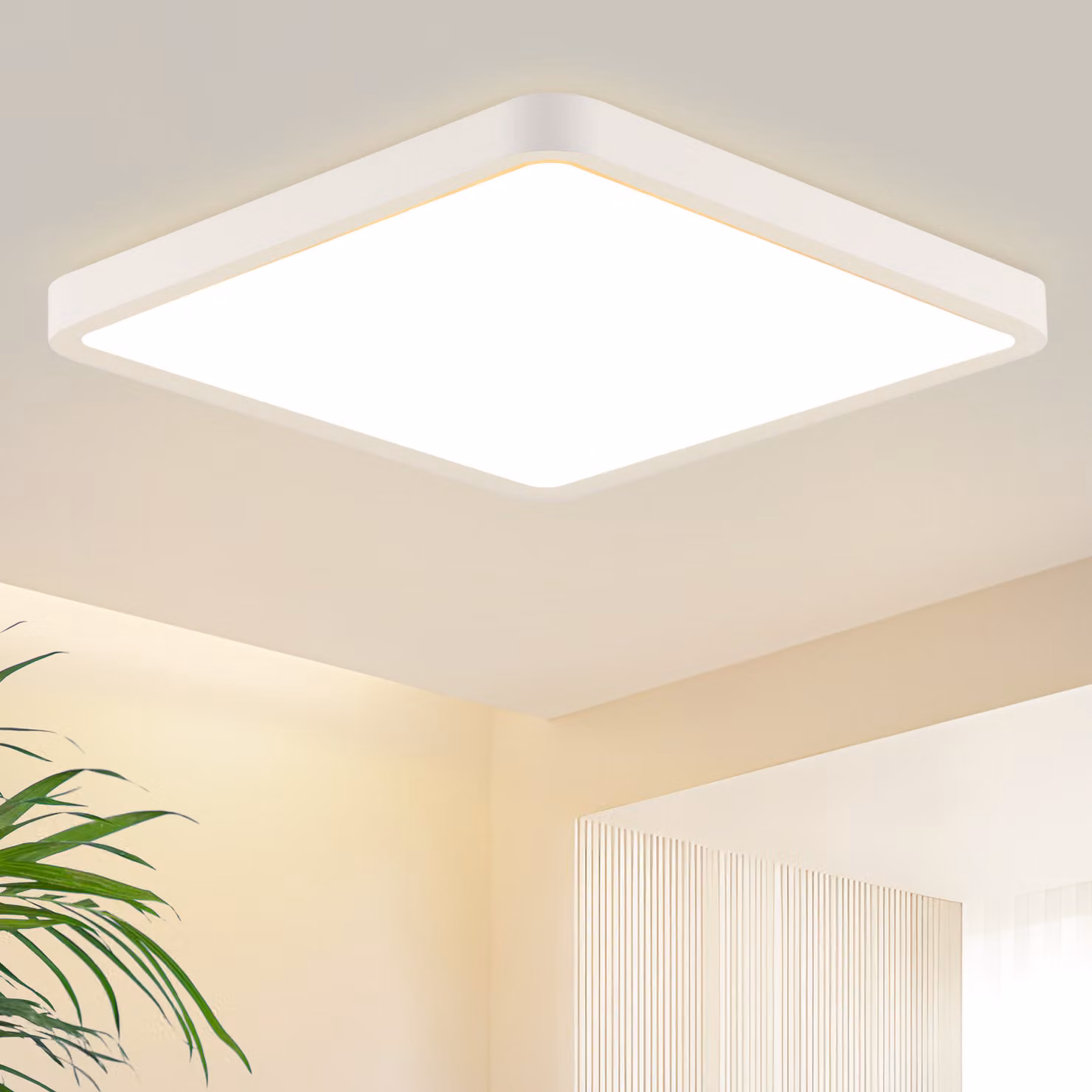 ZMH lampada da soffitto LED plafoniera piatta camera da letto lampada 23CM bagno lampada bianca 18W cucina lampada angolare camera da letto corridoio lampada soffitto bagno 3000K