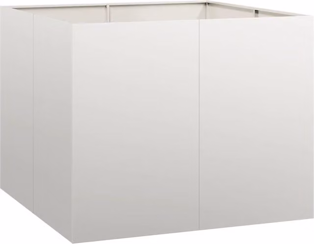 Fioriera | Cassetta per fiori | Vaso 100x100x80 cm in Acciaio Inox