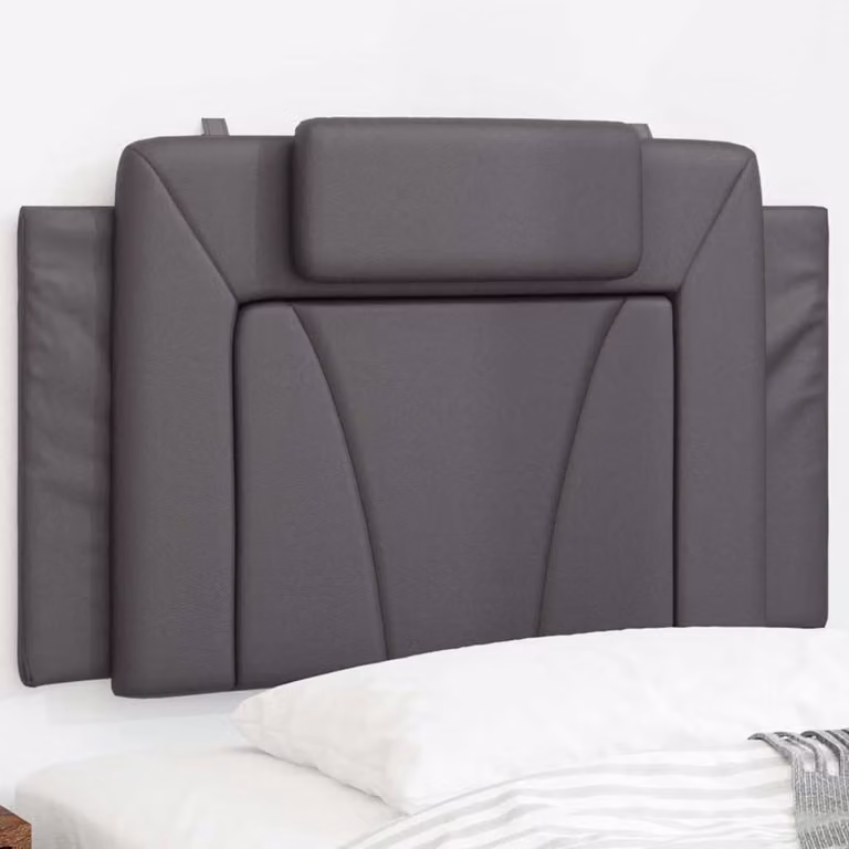 Cuscino Testiera Viana vidaXL in Similpelle Grigio, Larghezza: 80 cm