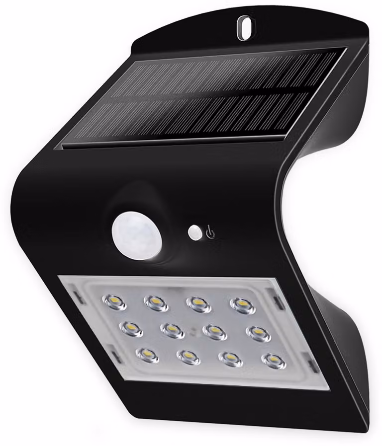BLULAXA Applique LED solare 48873 con sensore, 1,5W, nero