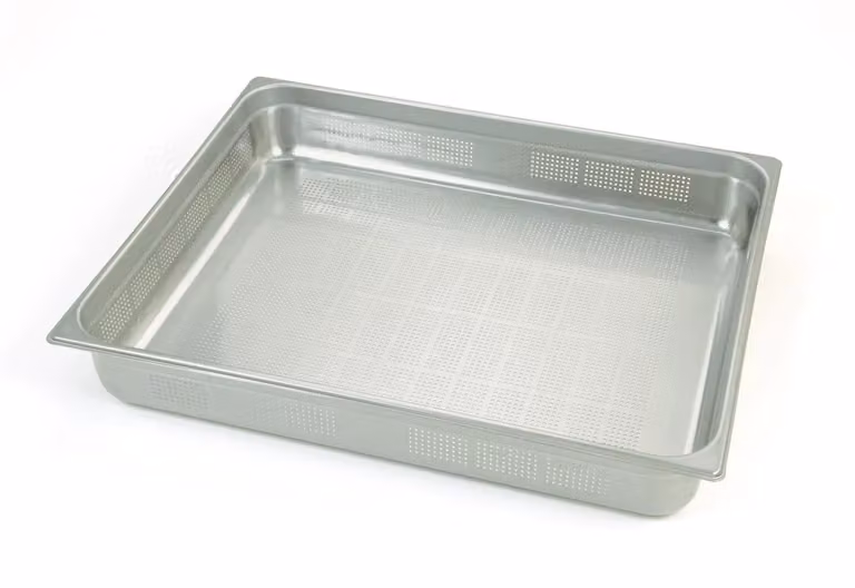Bacinella Gastronorm forata GN 2/1 6 pezzi cm. 65x53 h. cm. 10