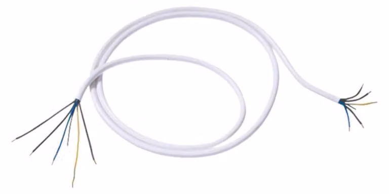 Cavo di collegamento per piano cottura Bachmann con capicorda, 1,5 m, bianco