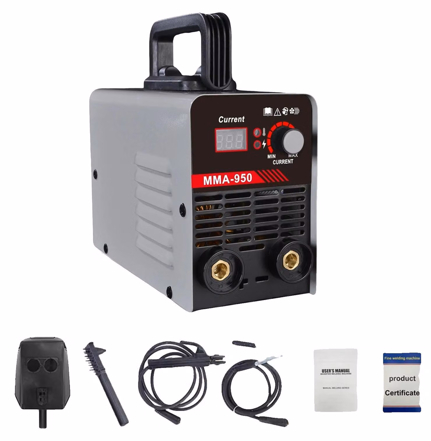 Saldatrice MMA inverter, con potenza regolabile, design portatile, modello MMA-950