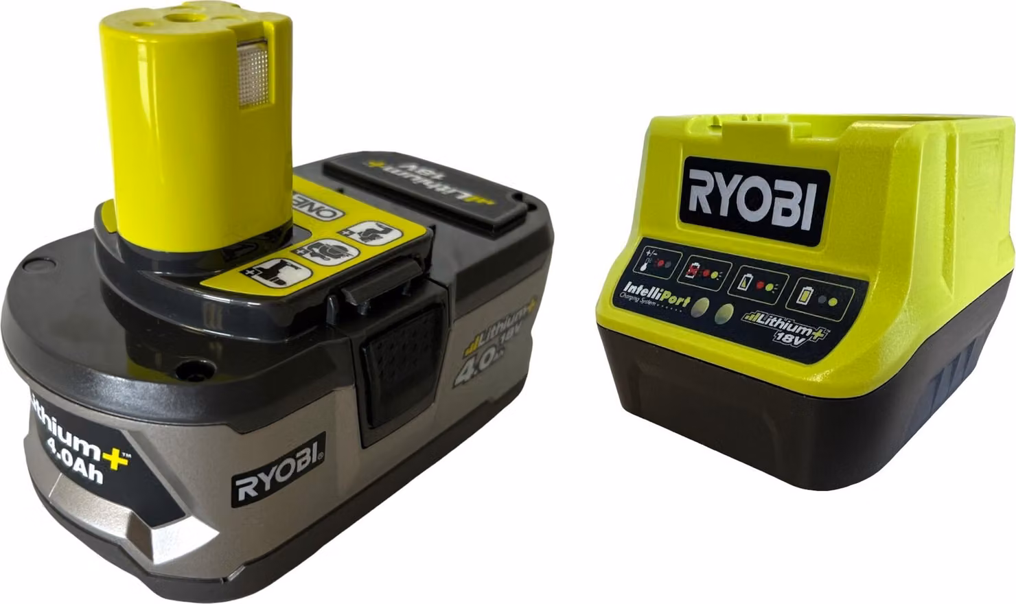 Ryobi rc18120 - 140 - Caricabatterie da 1 h + 1 batteria agli ioni di litio da 18 V 4,0 Ah Ryobi