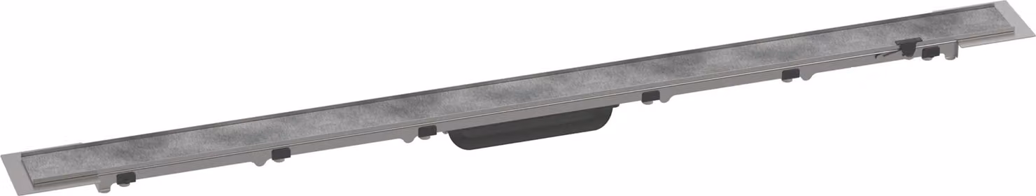 Scarico a pavimento RainDrain Rock 1000, pronto per l'installazione con piastrelle, 100 cm, acciaio inossidabile