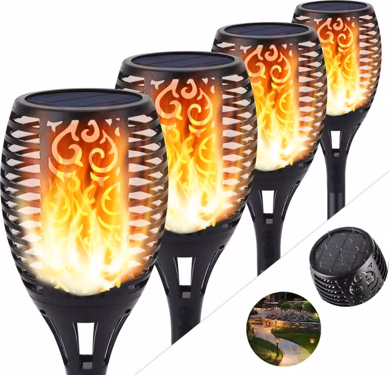3x luce solare 96 LED illuminazione giardino luce solare lampada torcia luce IP65