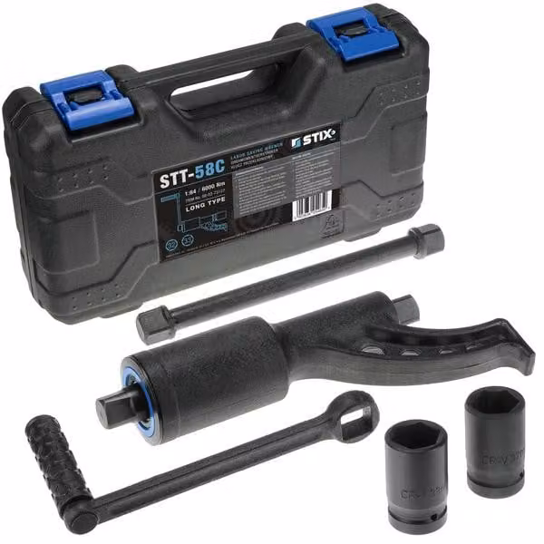 Chiave dinamometrica STIX STT-58C 6000 Nm, chiavi dinamometriche 1:64, TIPO LUNGO, set di chiavi 24-38 mm