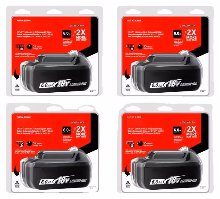 Batteria ricaricabile, 18V, capacità 6,0Ah, rosa, 18V-b