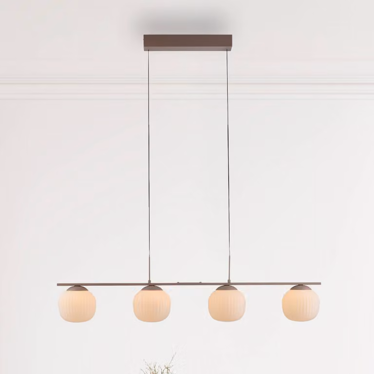 JUST LIGHT. GmbH Lampada a sospensione Nami, dimmerabile, Marrone / Ruggine, Soggiorno / Sala da pranzo, Metallo, Lampada a sospensione