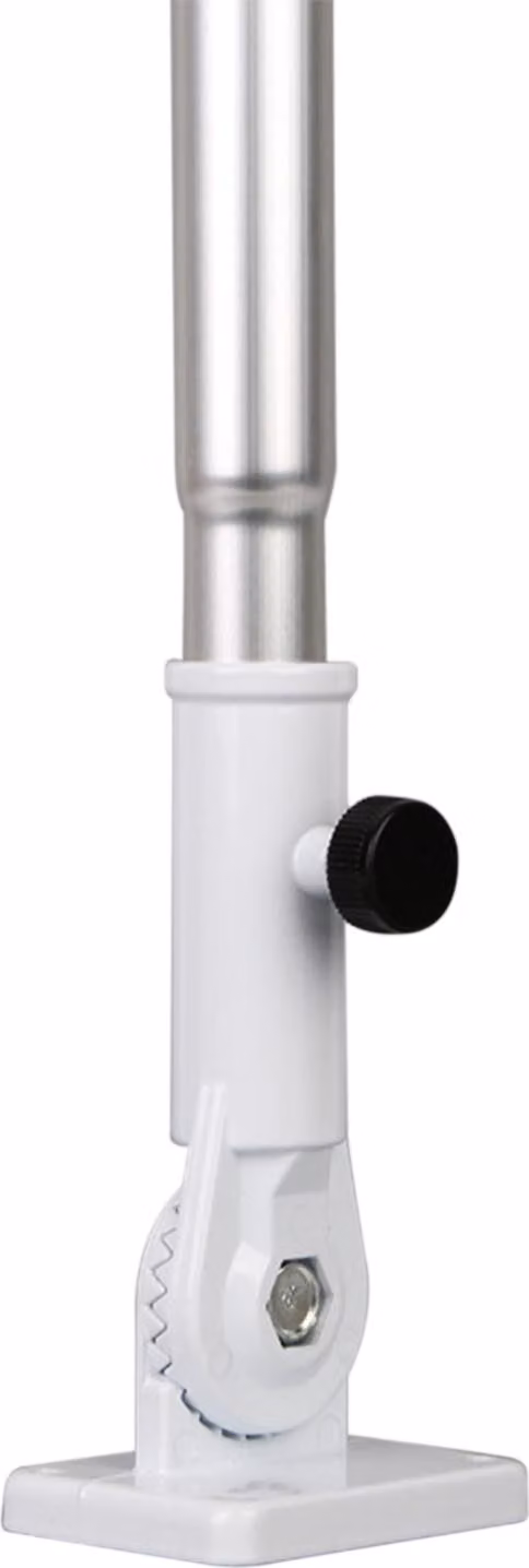 Supporto a parete regolabile di 90° per pennoni con supporto in alluminio