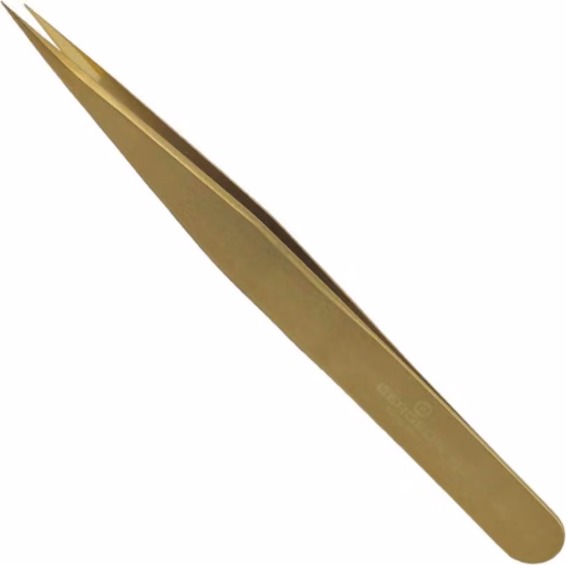 Pinze di Precisione Bergeon 7422-PM-AM in Bronzo per Orologiaio e Gioielliere