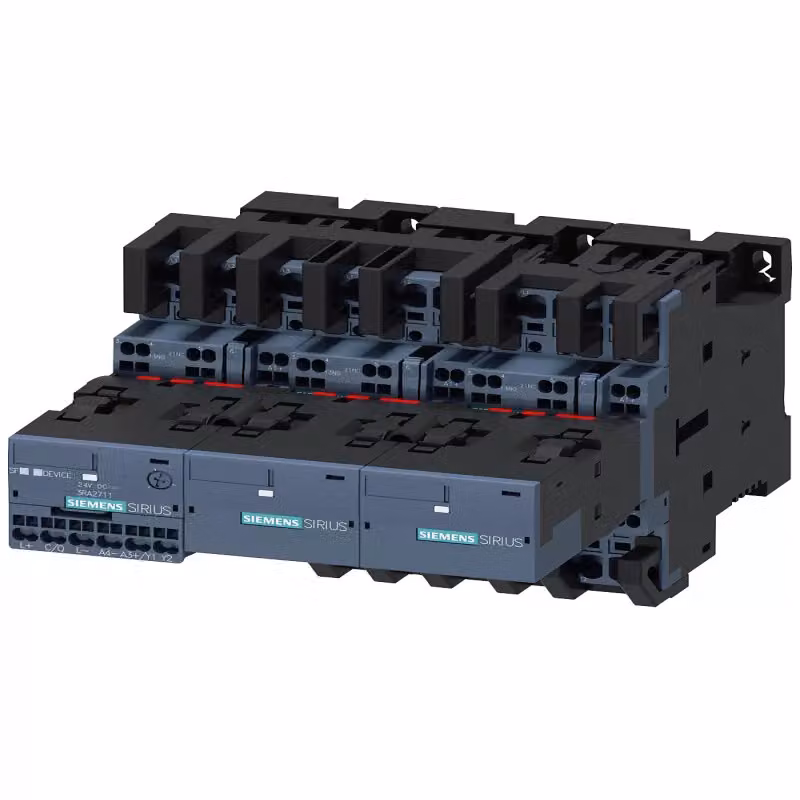 Combinazione stella-triangolo Siemens con I/O-Link AC3, 11 kW/400 V, 24 V CC, 3 poli, S0 3RA24238XE322BB4