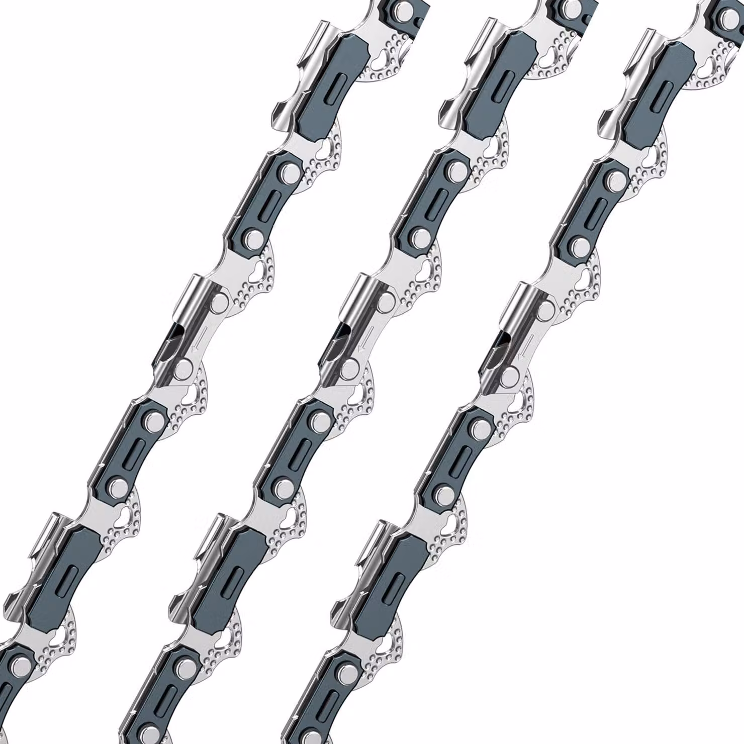 3 catene per motosega da 3/8" con 57 maglie e uno spessore della piastra di 1,3 mm