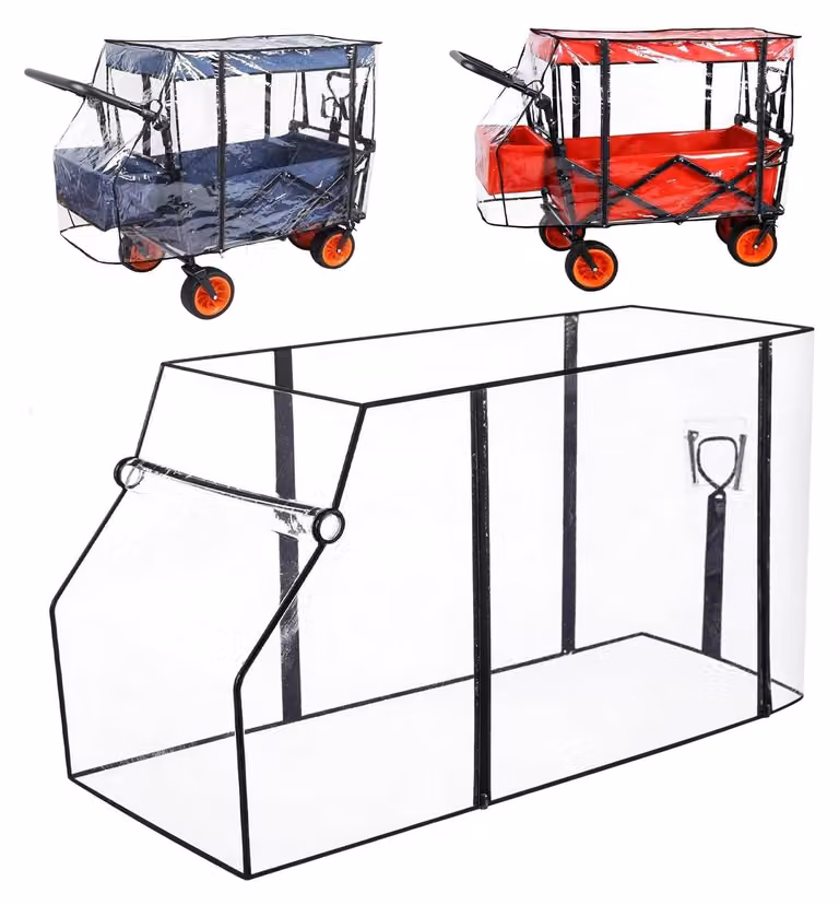 Copertura universale impermeabile per carrelli da trasporto, con chiusura a zip