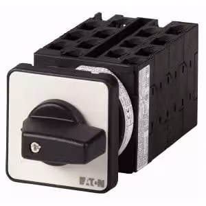Commutatore sotto carico Eaton, T0, 20 A, da incasso, 7 unità, contatti: 14, 45°, a scatto, con posizione 0, 0-7, n. cavo 15135 015854