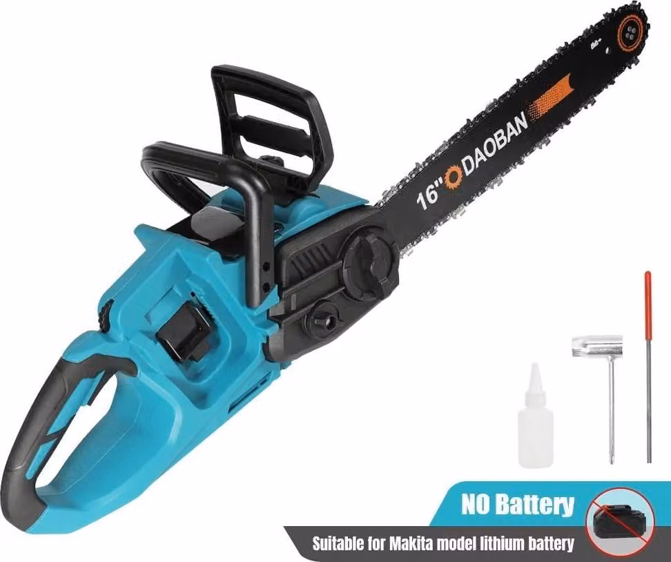 Troncatrice a catena elettrica - Motosega a batteria - 3500 W - Lunghezza lama di 40 cm - Motore brushless - Ideale per potatura e taglio di legna da ardere - Senza batteria - Spina di tipo europeo