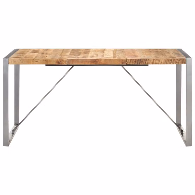 Tavolo da Pranzo 160x80x75 cm in Legno Massello di Mango