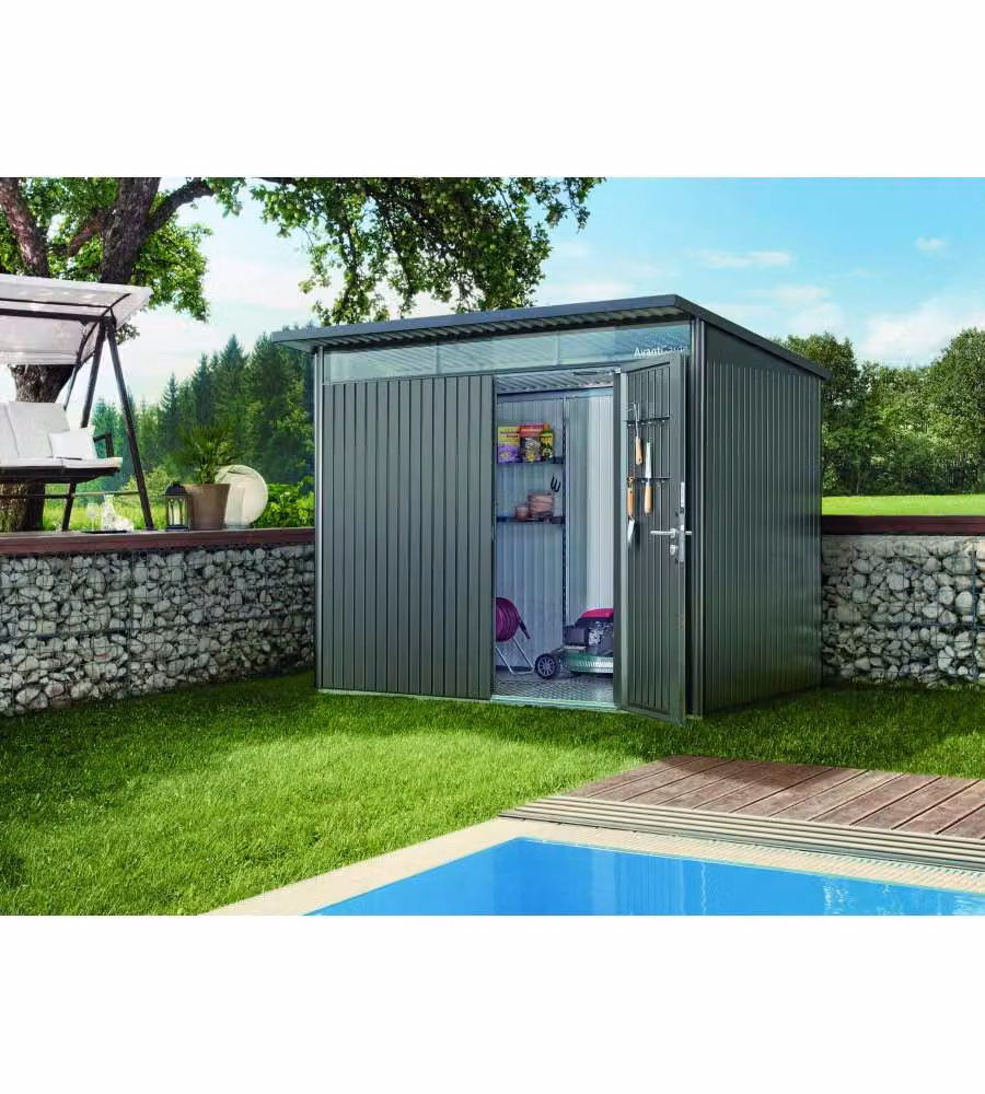 Casetta AvantGarde Misura A5 grigio quarzo metallizzato con porta standard