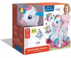Cavallino dondolo Nuvola Dolce Unicorno multicolore Clementoni per bambini da 12 a 36 mesi