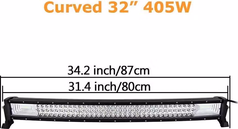 Striscia luminosa a LED, forma curva, alta luminosità, 32 pollici senza set di cavi