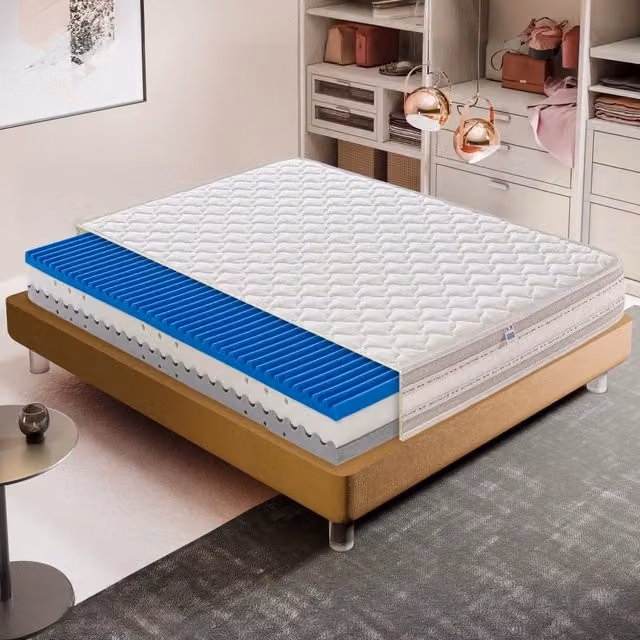 Materasso Piazza e Mezza 120x200 in Memory Foam – 3 Strati – Alto 22 cm – Sfoderabile – Ortopedico – 7 zone di comfort