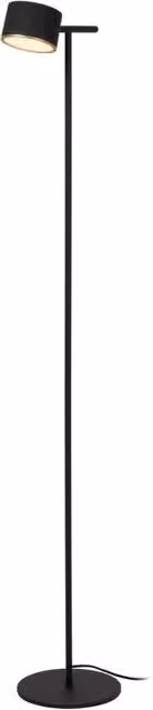 Lampada da terra GIAN Lucide nera LED 8W dimmer-touch
