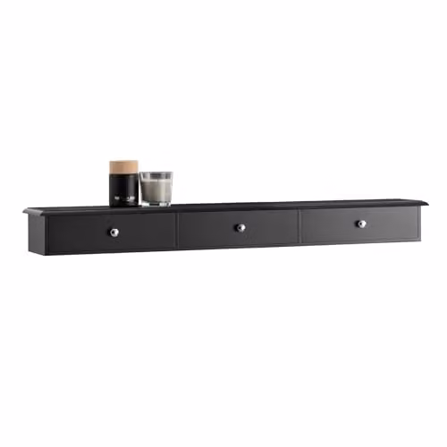 SoBuy Mensola da muro con 3 cassetti 94x15x10 cm