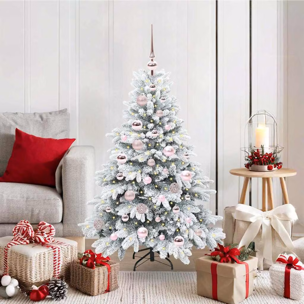 Maison Exclusive - Albero di Natale artificiale con 150 LED bianchi, 120 cm, in PE e PVC