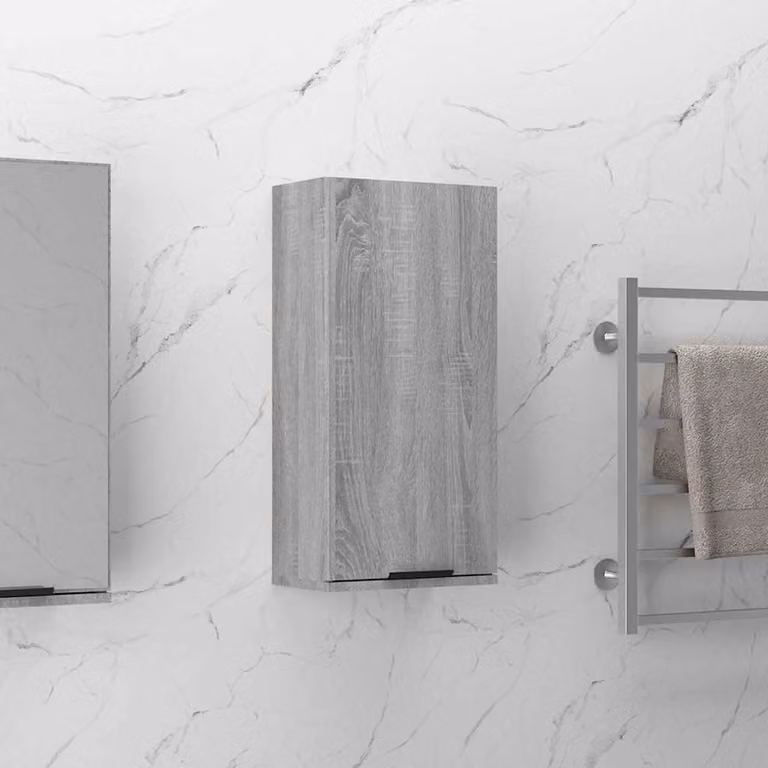 Mobile da bagno a parete vidaXL moderno in legno Grigio Sonoma L/P/H: 32 x 20 x 67 cm