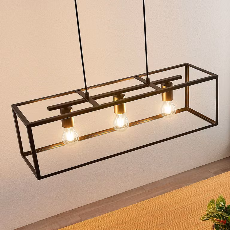 Lampada a sospensione Emily Lindby, dimmerabile, Nero, Cucina, Metallo, Moderno, Lampada a sospensione