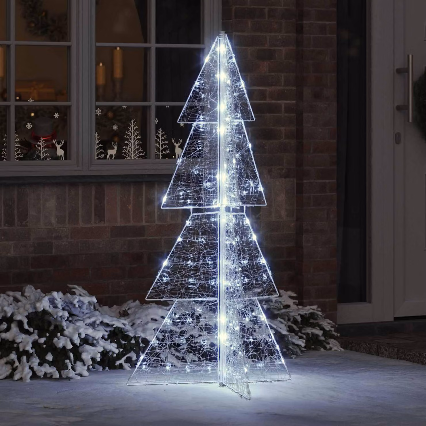 Maison Exclusive - Albero di Natale con 160 LED bianchi freddi, altezza 150 cm, in acrilico