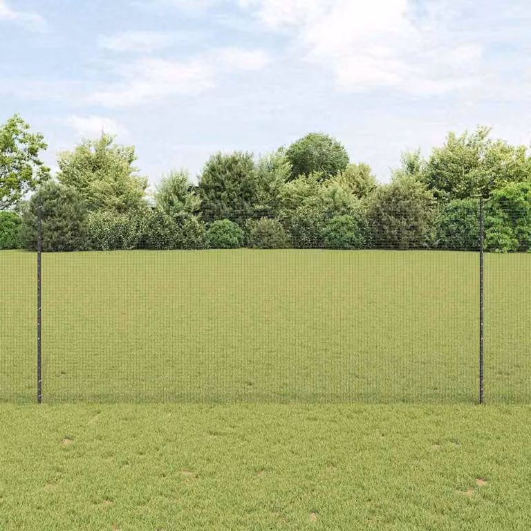 Maison Exclusive - Recinzione con Posto Grigio 1,4 x 10 m Acciaio e PVC